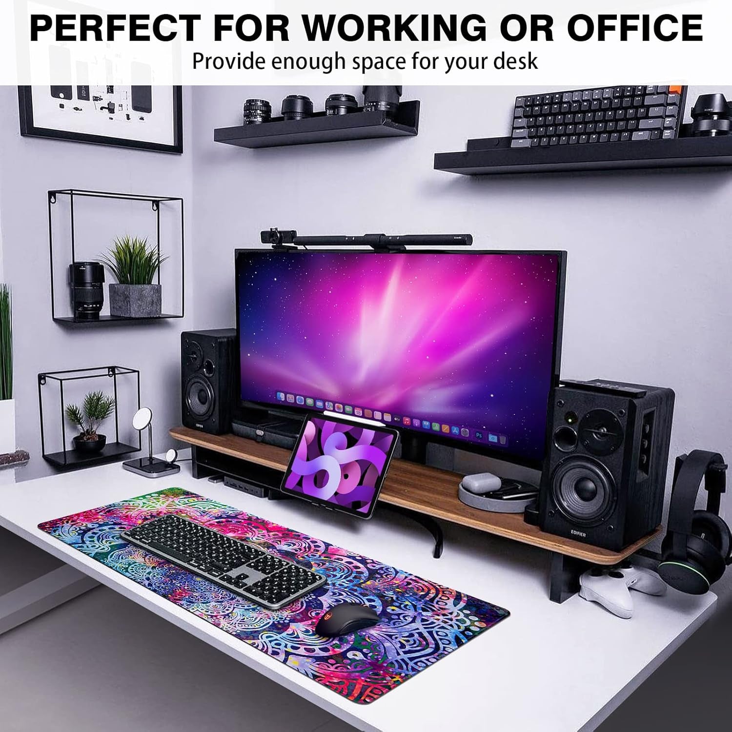 ๐ฎ XXL Gaming Mouse Pad โ 31.5" x 15.7" Extended Desk Mat for Work & Play | Smooth Surface, Non-Slip Base, Washable Design
