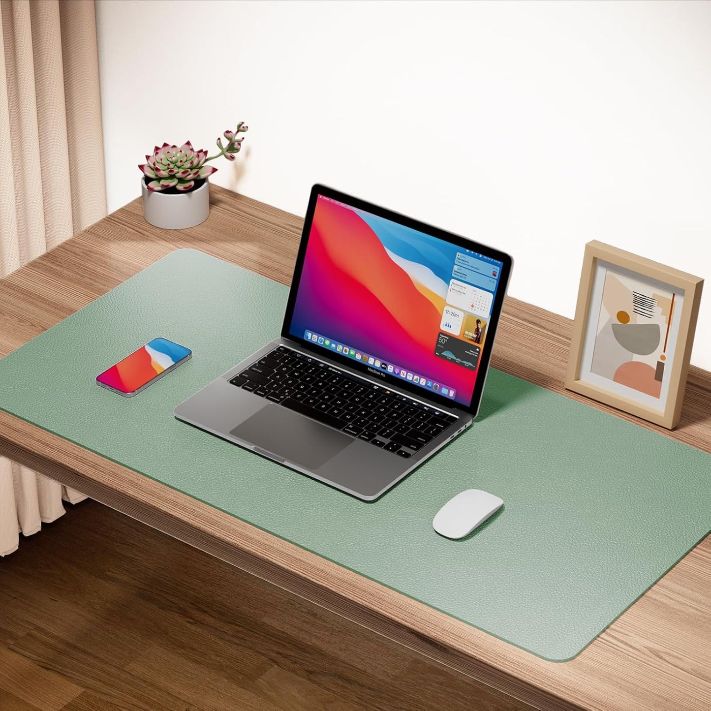 ๐๏ธ Premium Leather Desk Pad (30" x 14") โ Non-Slip, Waterproof, Multi-Use Desk Mat for Work, Study & Style