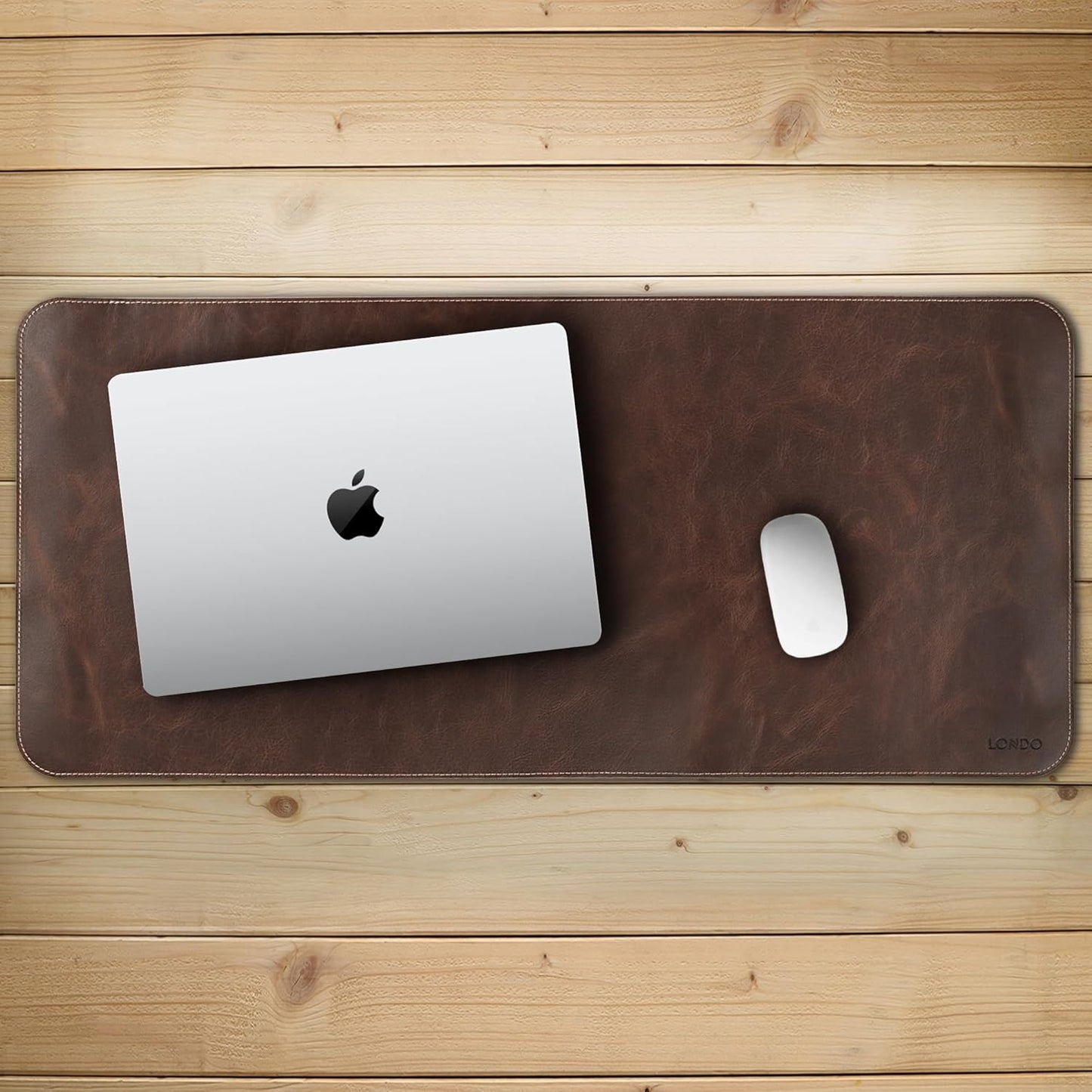Premium Top Grain Leather Desk Mat – XL Extended Mouse Pad for Gaming & Office | Smooth Writing Surface, Non-Slip Base, Durable & Stylish Workspace Accessory (28.7" x 13.1")