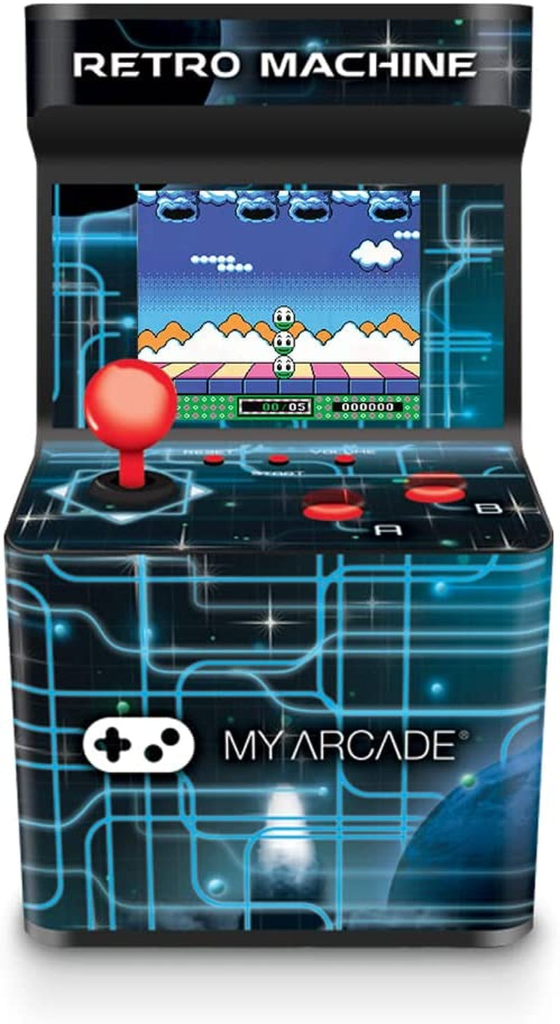 🕹️My Arcade Retro Mini Gaming Machine – 200 Built-In Classic Games | Miniature Arcade Cabinet with Joystick, Color Display, & Speaker – Battery Powered Portable Fun