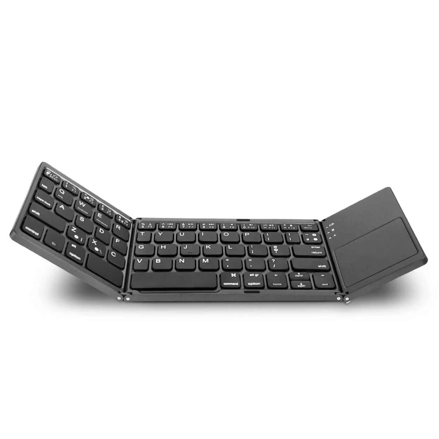 Foldable Wireless Bluetooth Keyboard with Touchpad – Ultra-Slim, Rechargeable & Travel-Ready