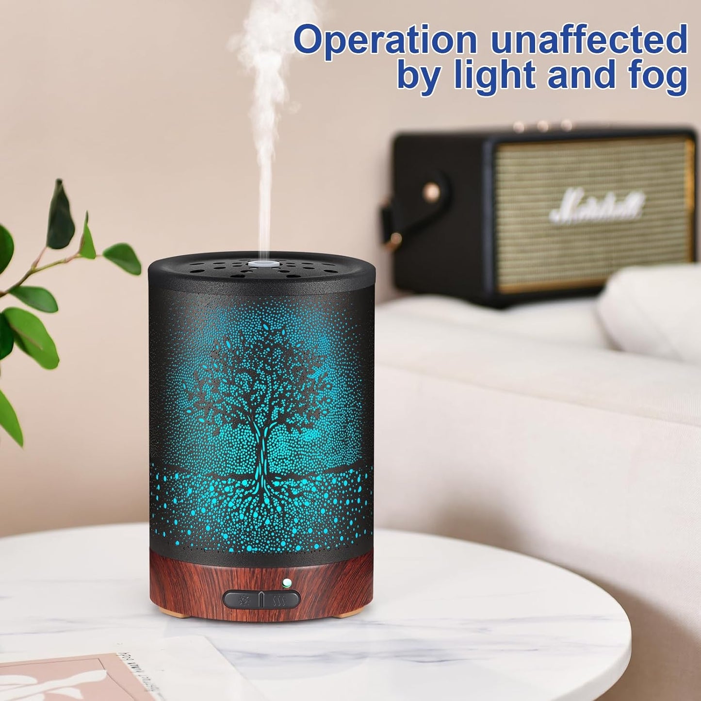 ๐ฟ Essential Oil Diffuser for Home & Office โ Ultrasonic Aromatherapy Mist Humidifier with 7 Color LED Lights & Auto Shut-Off