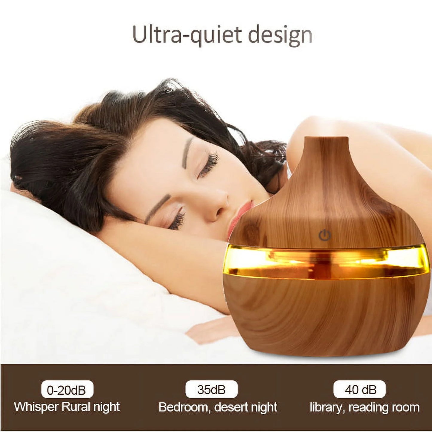 🌿 300ML Cool Mist Essential Oil Diffuser & Humidifier – Ultrasonic Aroma Air Freshener with Auto Shut-Off, 7 LED Colors & Timer