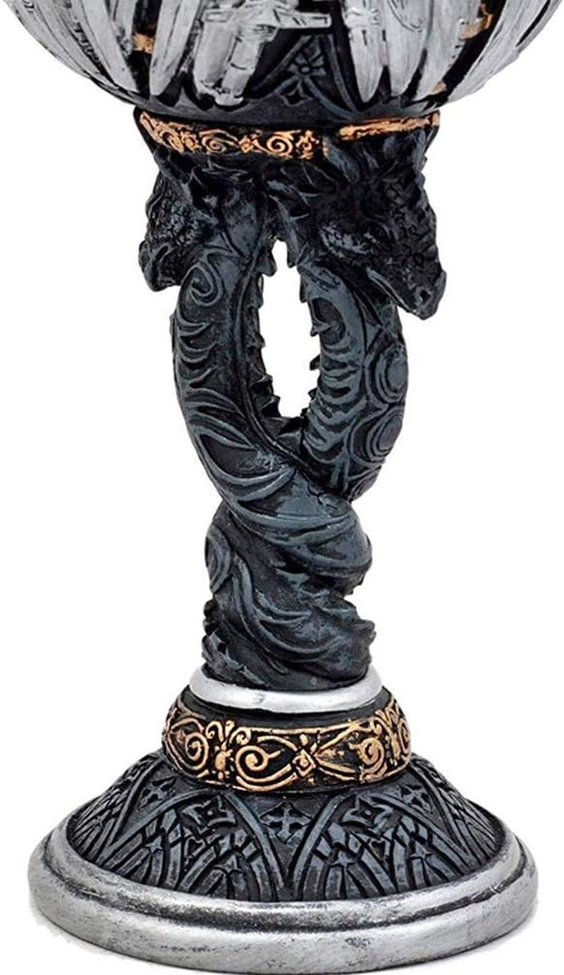Iron Throne Chalice Goblet – Medieval Swords Cup with Wine Drip Ring | Game of Thrones, D&D, Fantasy Decor & Gift for Geeks