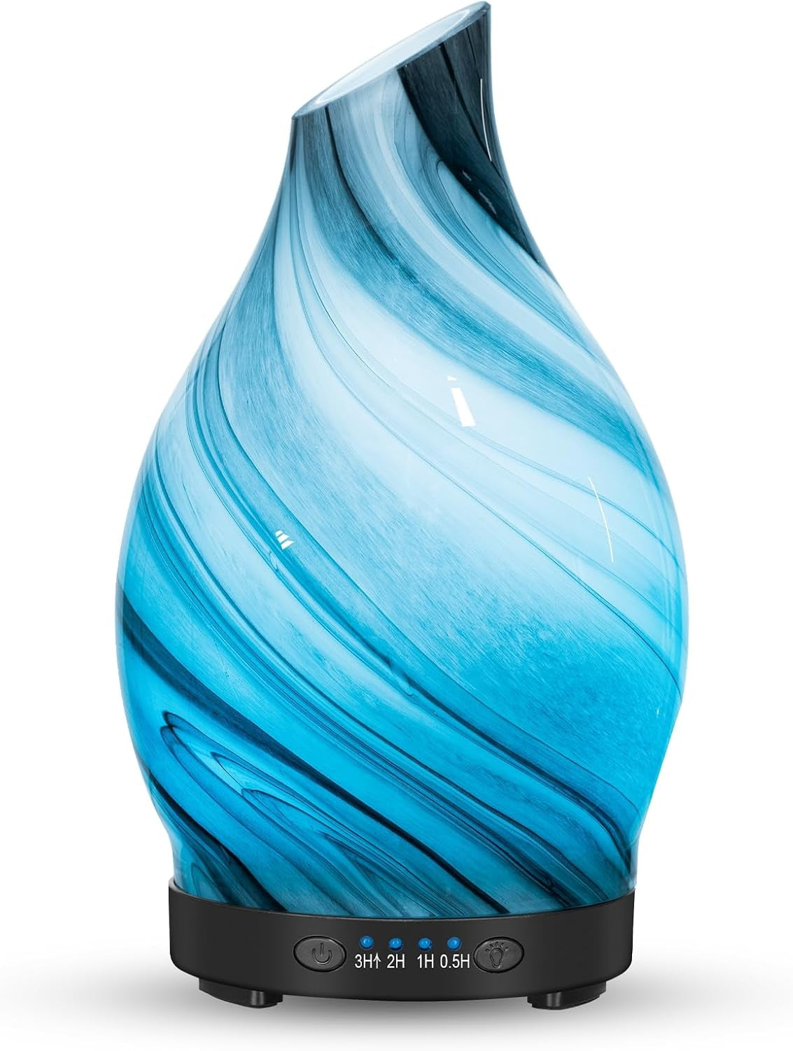 🌬️Essential Oil Diffuser – 120ML Glass Aromatherapy Humidifier with LED Lights & Auto Shut-Off