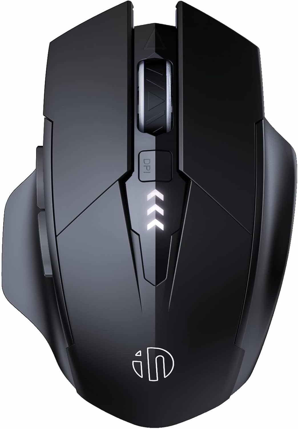 ⚡ Ergonomic Wireless Mouse with Visible Battery Level – 2.4GHz, Rechargeable, 4 DPI Settings