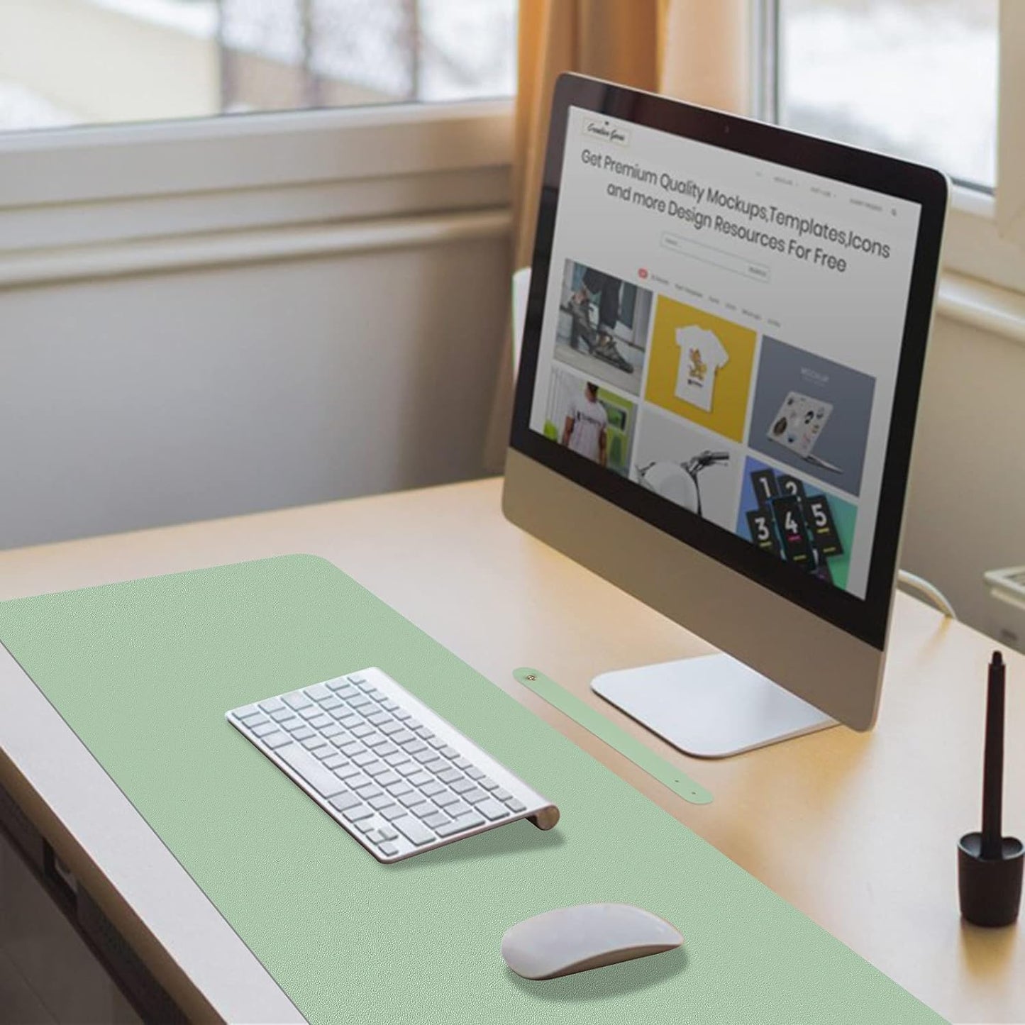 ๐๏ธ Premium Leather Desk Pad (30" x 14") โ Non-Slip, Waterproof, Multi-Use Desk Mat for Work, Study & Style