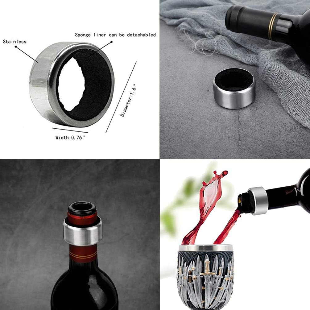 Iron Throne Chalice Goblet – Medieval Swords Cup with Wine Drip Ring | Game of Thrones, D&D, Fantasy Decor & Gift for Geeks