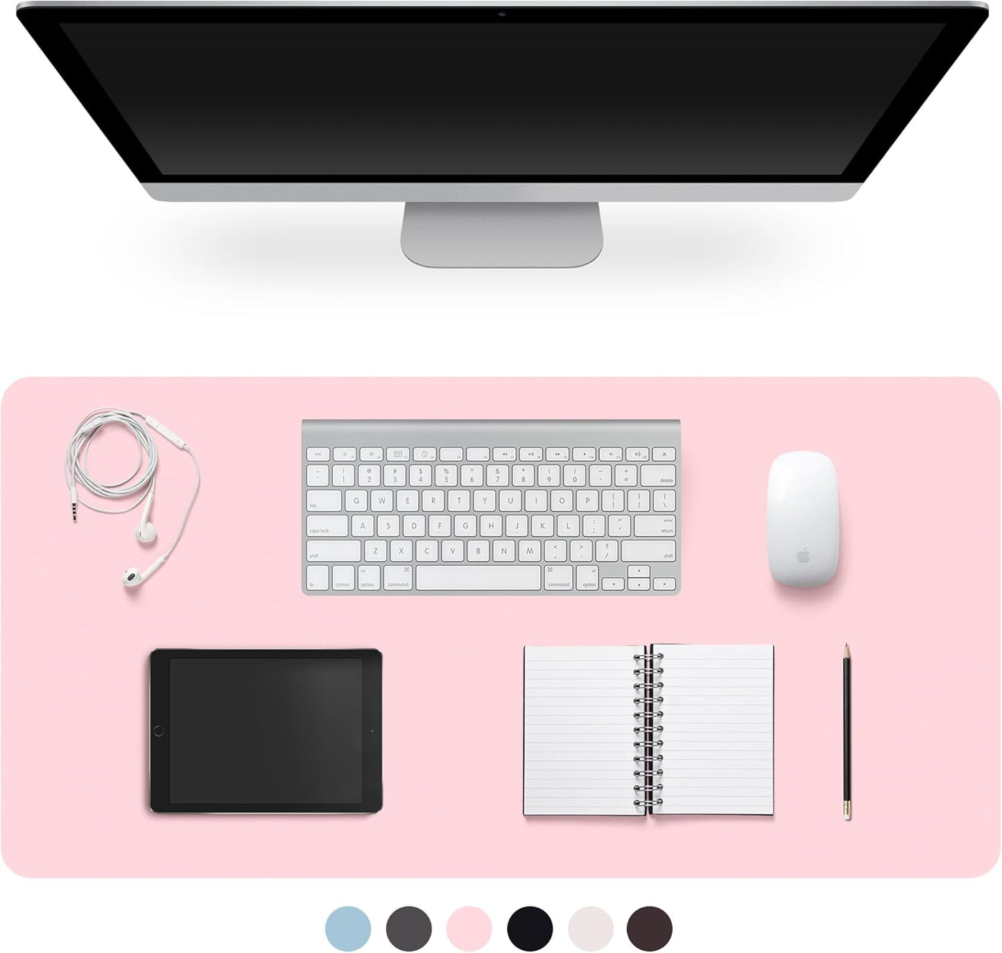 Premium Leather Desk Pad – Non-Slip & Waterproof Mat | Easy-Clean Writing Pad in Multiple Sizes