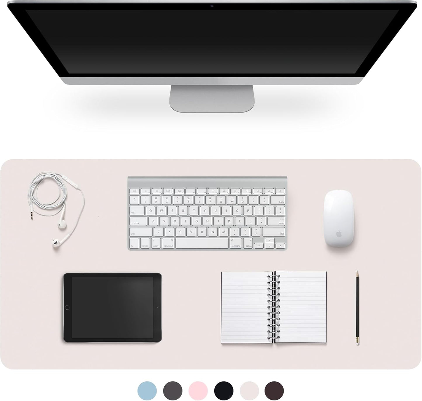 Premium Leather Desk Pad – Non-Slip & Waterproof Mat | Easy-Clean Writing Pad in Multiple Sizes