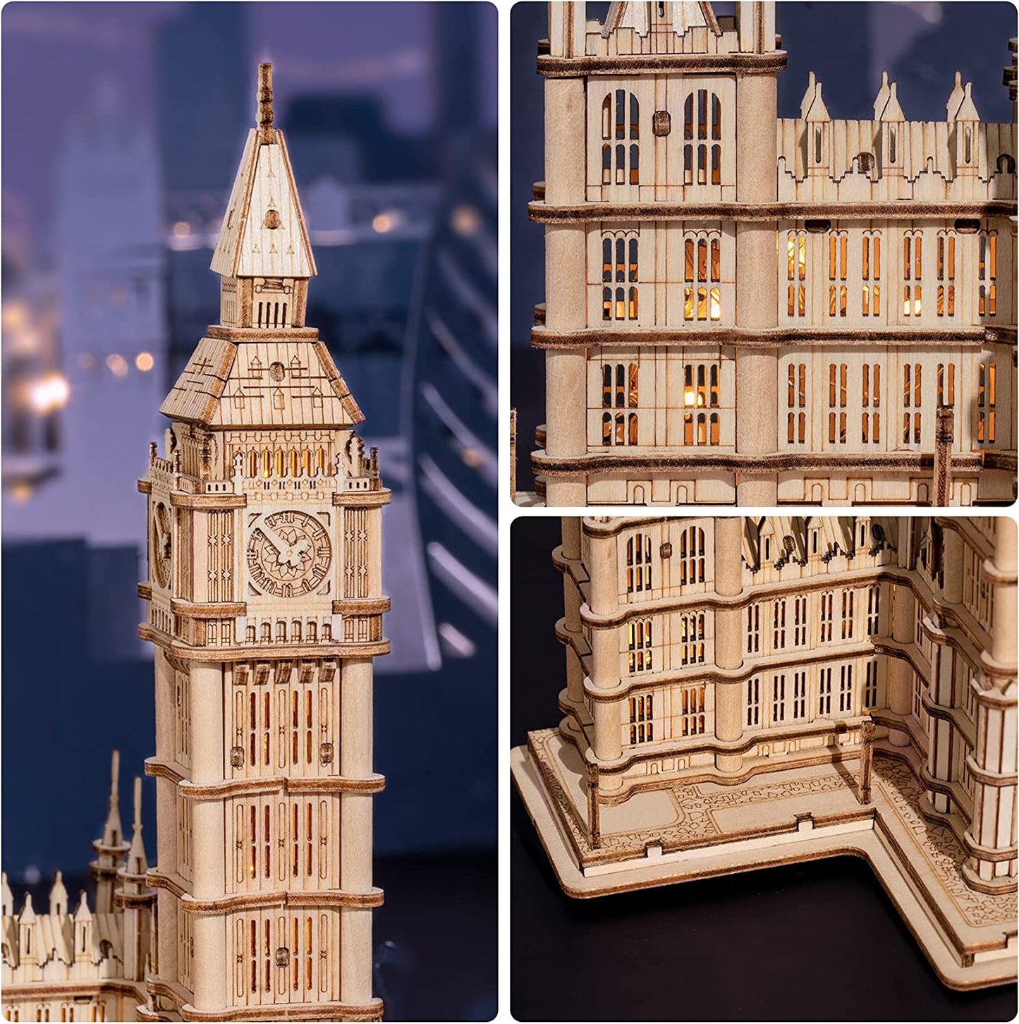 🧩 Big Ben 3D Wooden Puzzle Kit – Iconic London Landmark Model for Adults & Teens (14+)