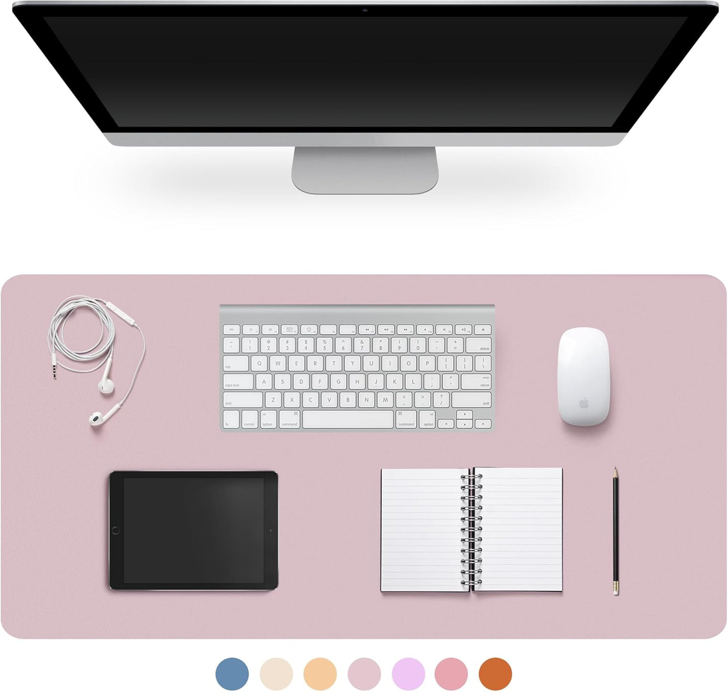 Premium Leather Desk Pad – Non-Slip & Waterproof Mat | Easy-Clean Writing Pad in Multiple Sizes