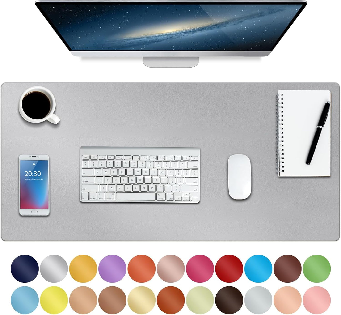 ๐๏ธ Premium Leather Desk Pad (30" x 14") โ Non-Slip, Waterproof, Multi-Use Desk Mat for Work, Study & Style