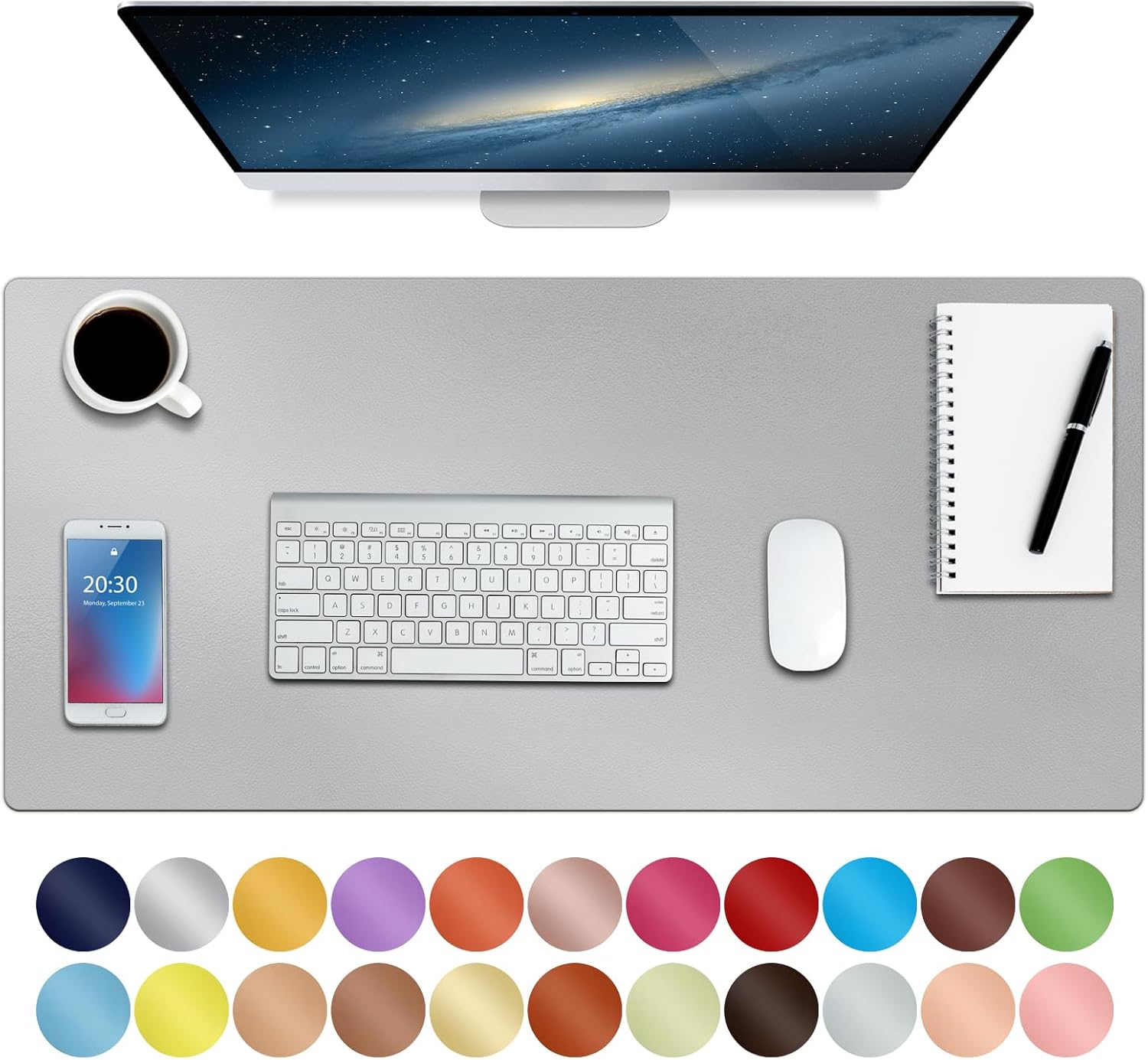 🖋️ Premium Leather Desk Pad (30" x 14") – Non-Slip, Waterproof, Multi-Use Desk Mat for Work, Study & Style