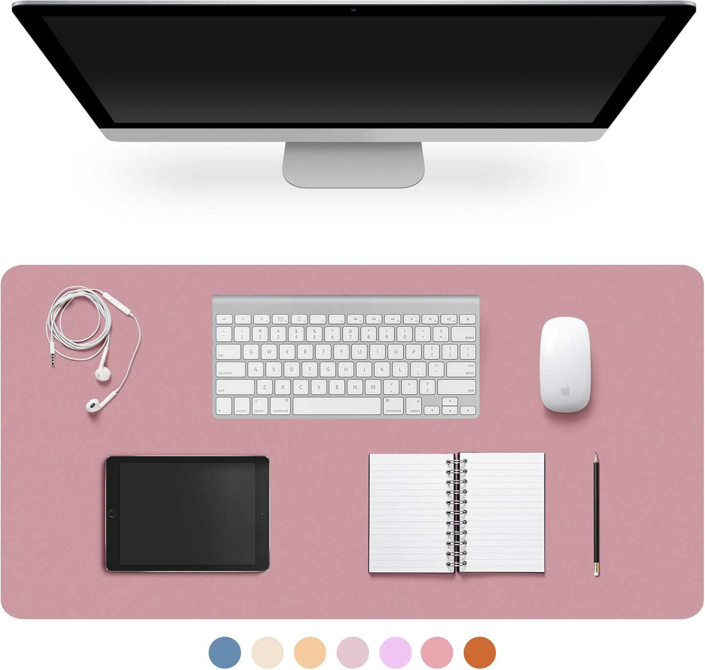 Premium Leather Desk Pad – Non-Slip & Waterproof Mat | Easy-Clean Writing Pad in Multiple Sizes