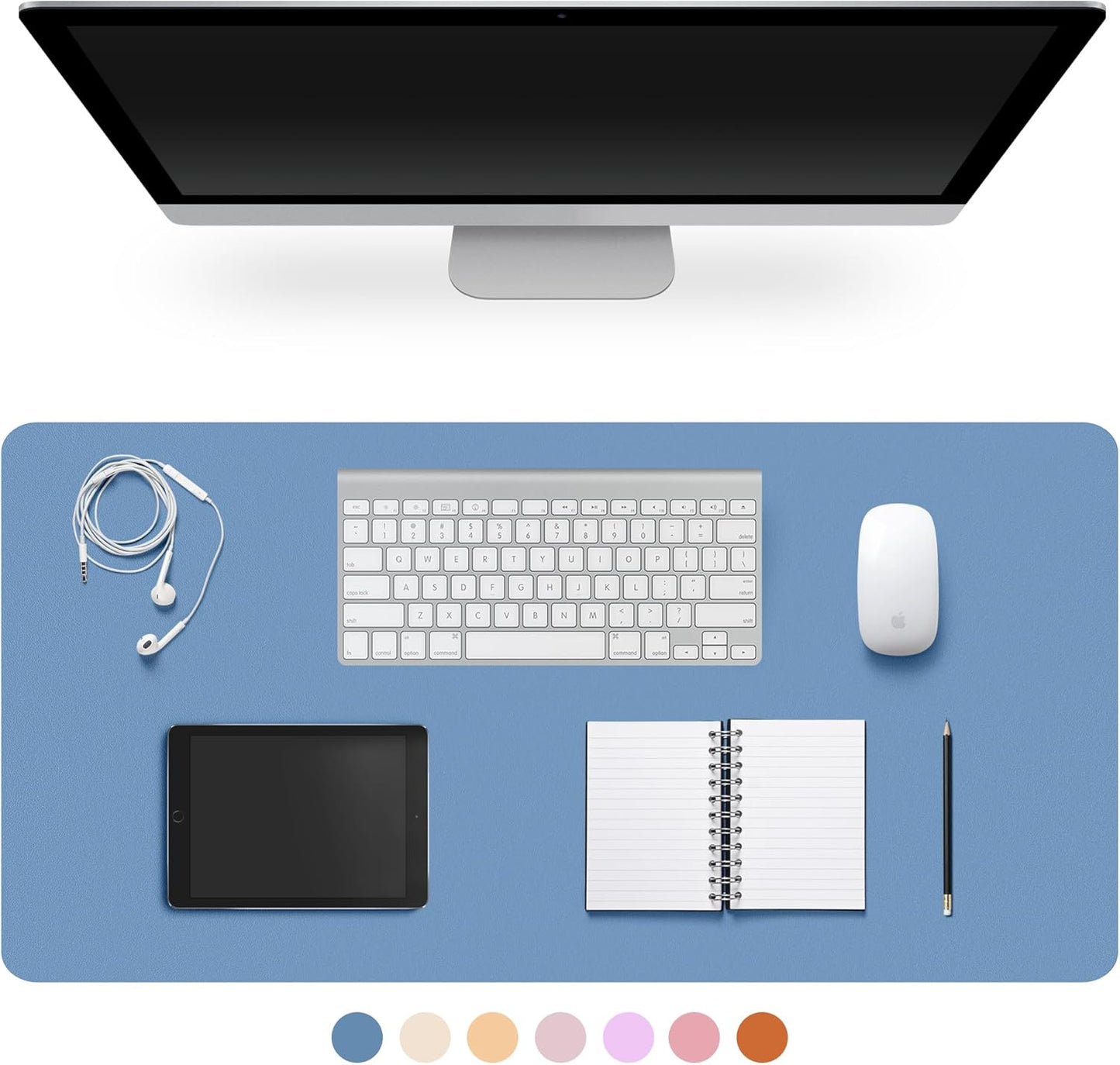 Premium Leather Desk Pad – Non-Slip & Waterproof Mat | Easy-Clean Writing Pad in Multiple Sizes