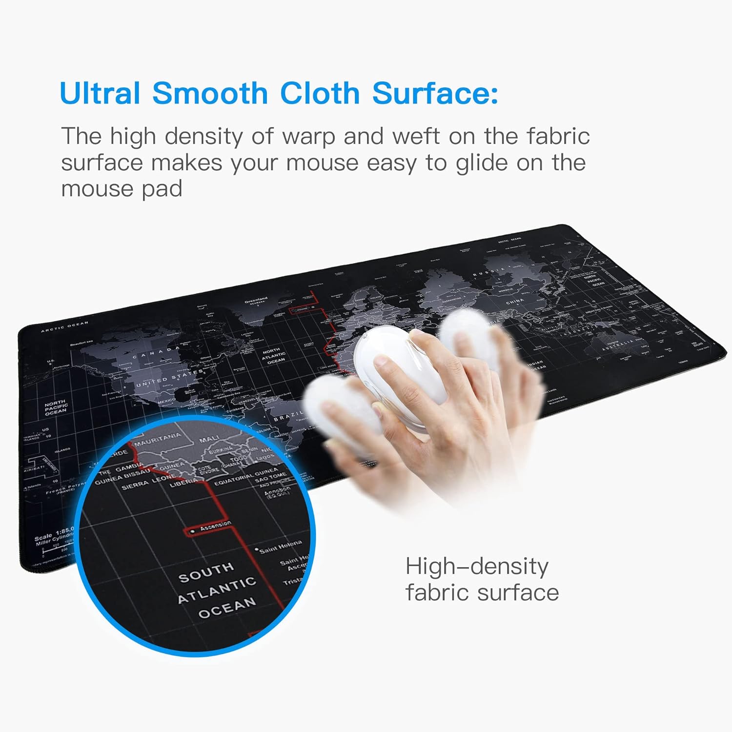 XL Gaming Mouse Pad – Superior Control, Non-Slip Base, Waterproof Surface – 31.5" x 11.8" Desk Mat for Gamers & Professionals
