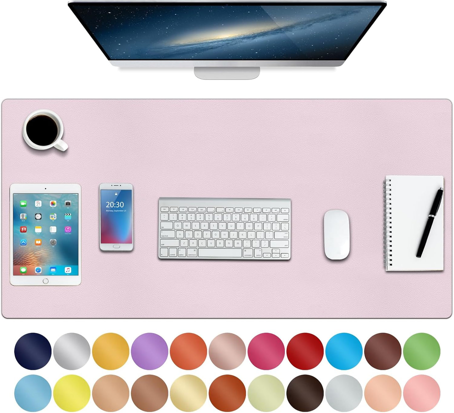 ๐๏ธ Premium Leather Desk Pad (30" x 14") โ Non-Slip, Waterproof, Multi-Use Desk Mat for Work, Study & Style
