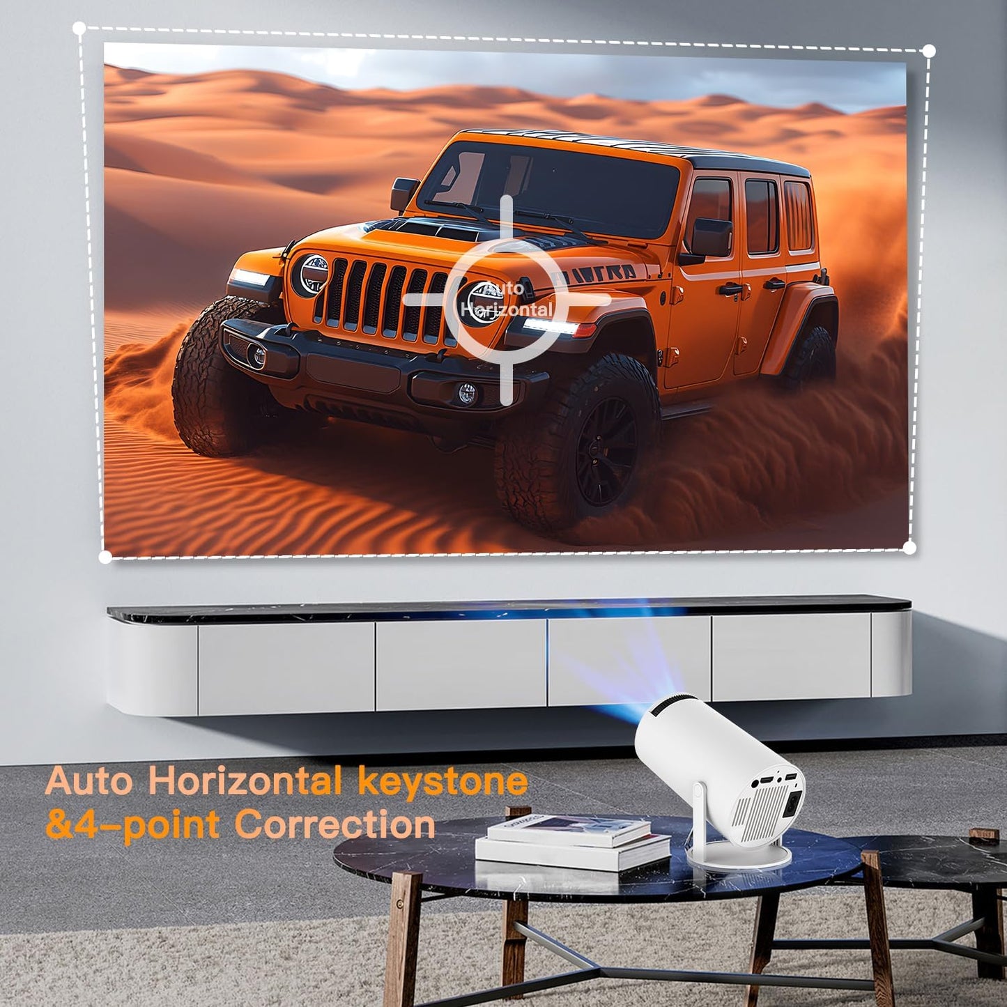 ๐ฅ HY300 PRO Mini Smart Projector โ 4K Support, Android 11, WiFi 6 & Bluetooth | Portable HD Projector for Gamers, Offices & Tech Enthusiasts