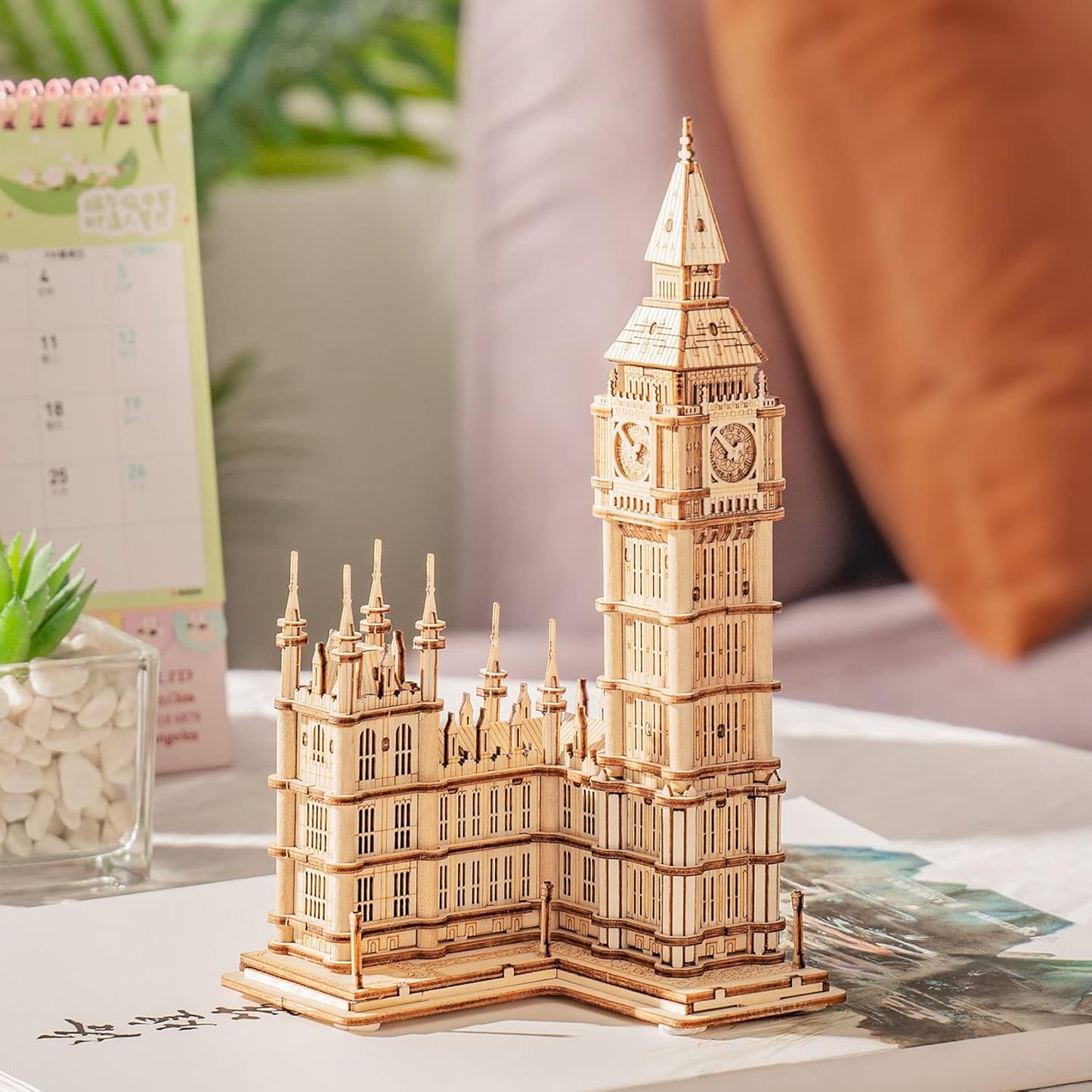 🧩 Big Ben 3D Wooden Puzzle Kit – Iconic London Landmark Model for Adults & Teens (14+)