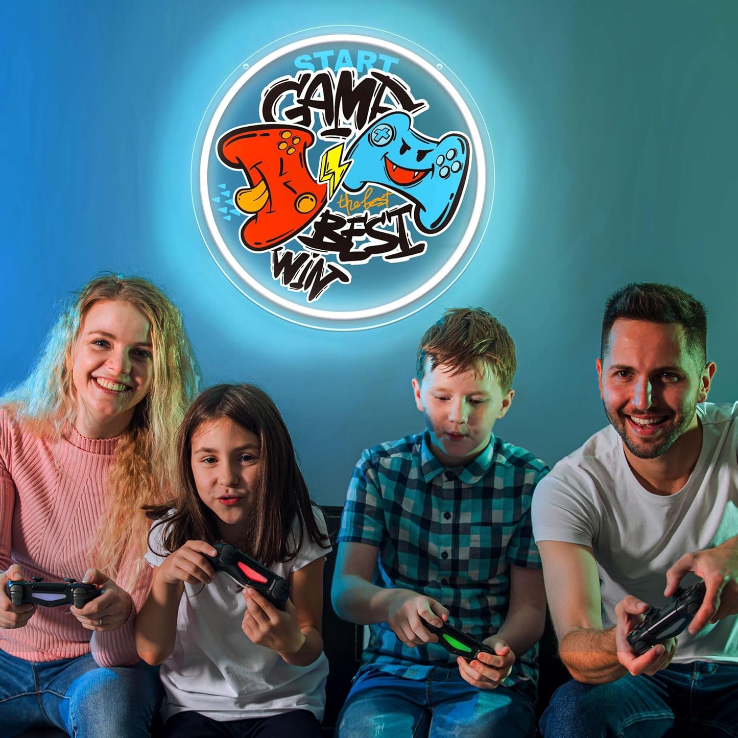🎮 Gamer Neon Sign – LED Wall Light for Game Rooms, Boys’ Rooms, Man Caves & Battlestations | USB-Powered Gamepad Light with Adjustable Brightness – Epic Gamer Decor & Gift for Gamers