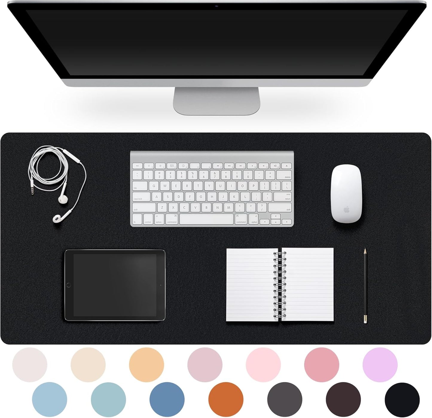 Premium Leather Desk Pad – Non-Slip & Waterproof Mat | Easy-Clean Writing Pad in Multiple Sizes