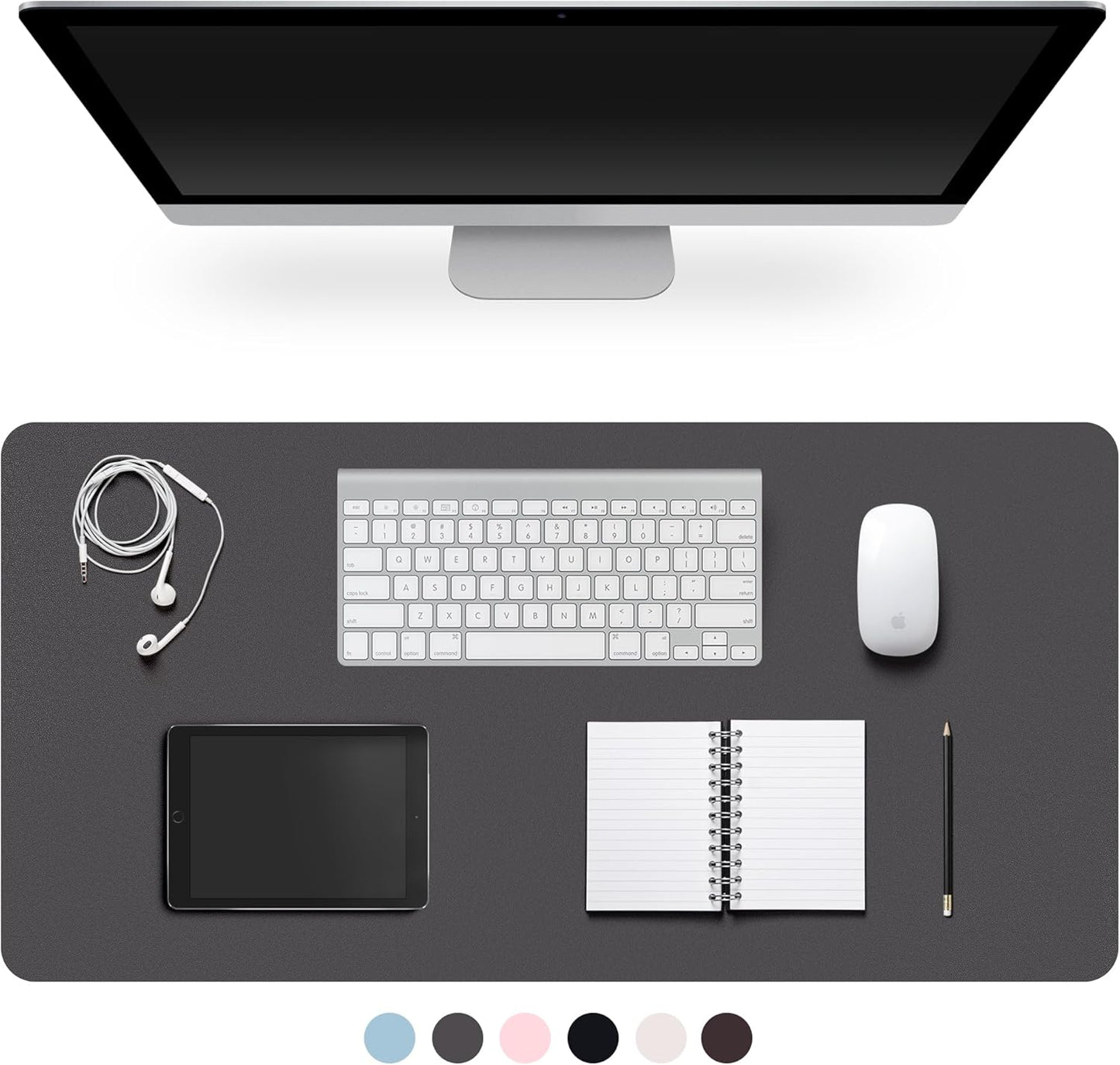 Premium Leather Desk Pad – Non-Slip & Waterproof Mat | Easy-Clean Writing Pad in Multiple Sizes