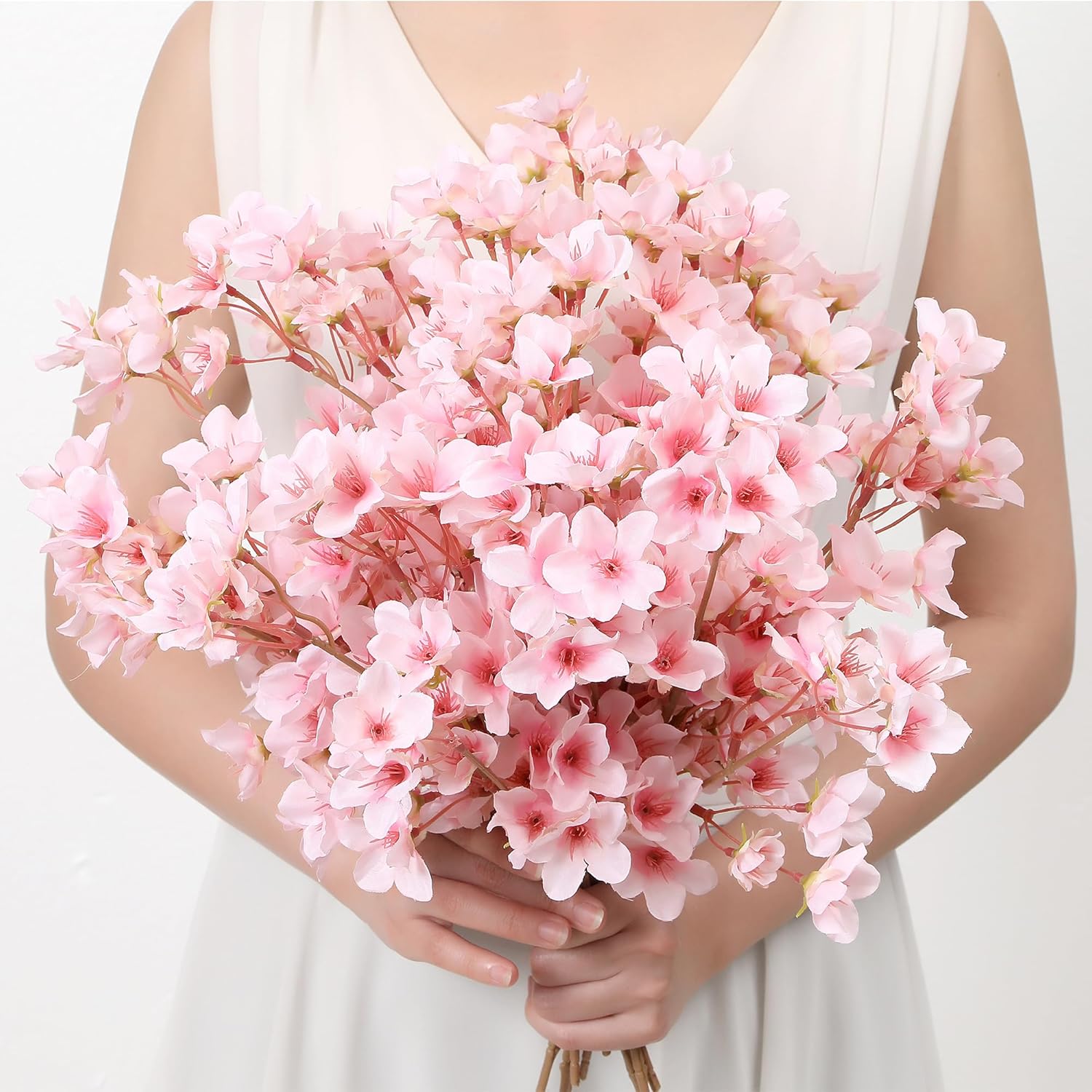 🌸6PCS Artificial Cherry Blossom Branches – 16" Silk Sakura Flowers for Gaming Setups, Offices & Home Decor | Elegant Japanese-Inspired Spring Decoration – Geek Findings