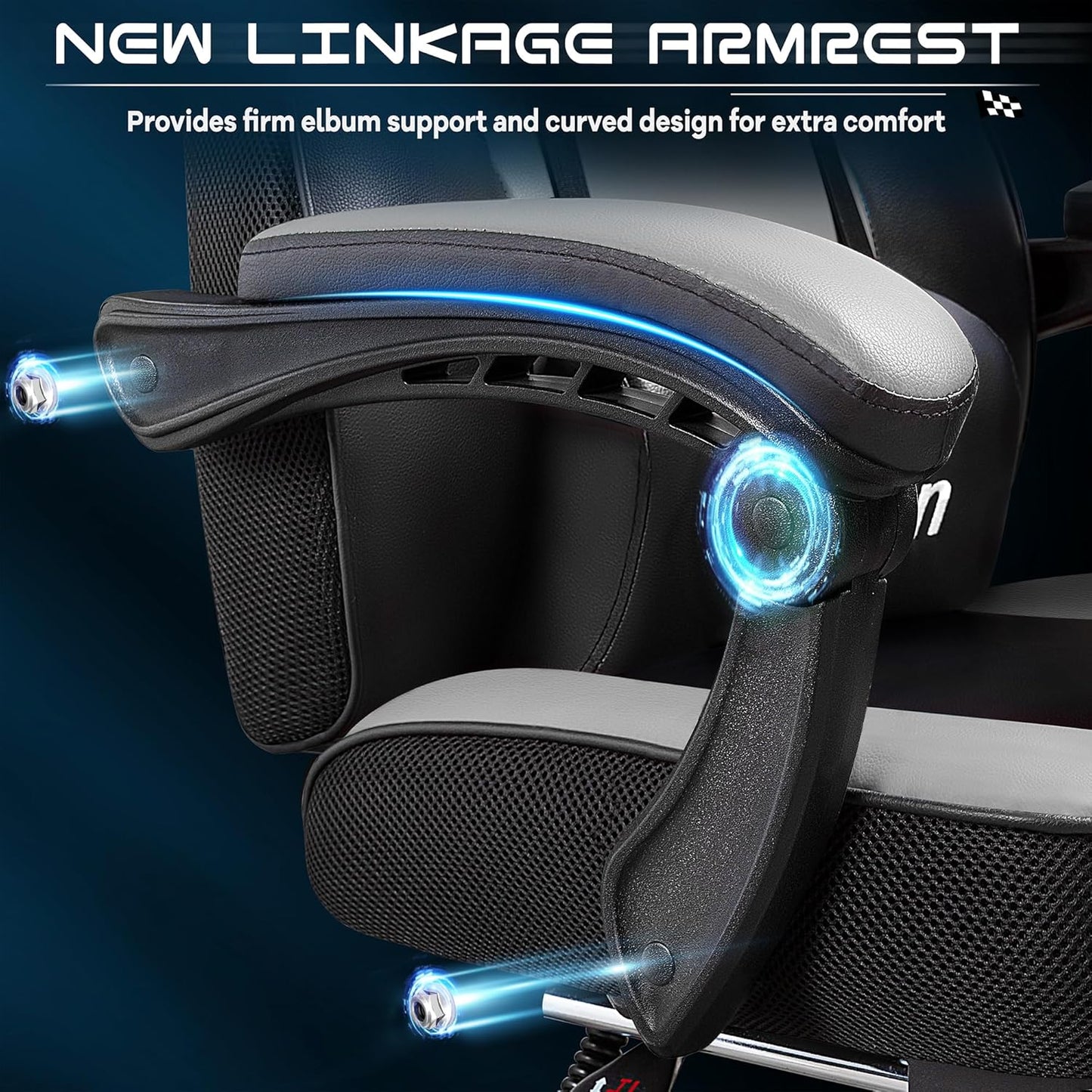 ๐ฎ Ultimate Gaming Throne โ Big & Tall Massage Chair with Footrest, Recliner Back, 360ยฐ Swivel & Ergonomic Comfort