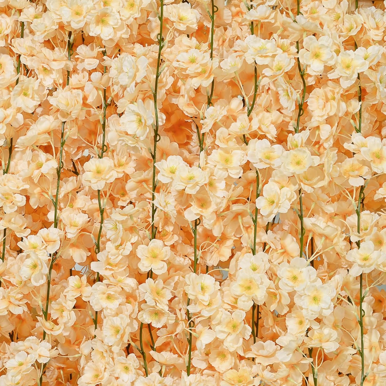 🌸Cherry Blossom Garland – 4-Pack (23.6 FT Total) Silk Sakura Vines for Office, Gaming Setups & Home Décor | Elegant Faux Hanging Flowers for Desk, Wall, Wedding, and Room Accents – Geek Findings Exclusive