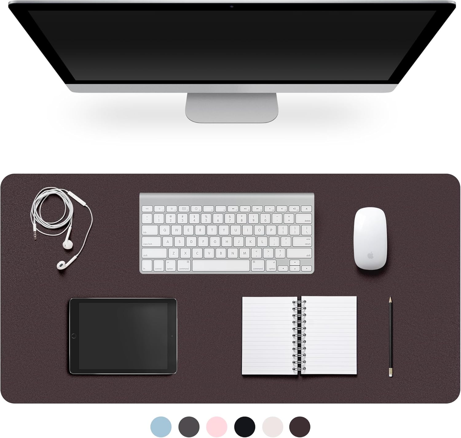 Premium Leather Desk Pad – Non-Slip & Waterproof Mat | Easy-Clean Writing Pad in Multiple Sizes