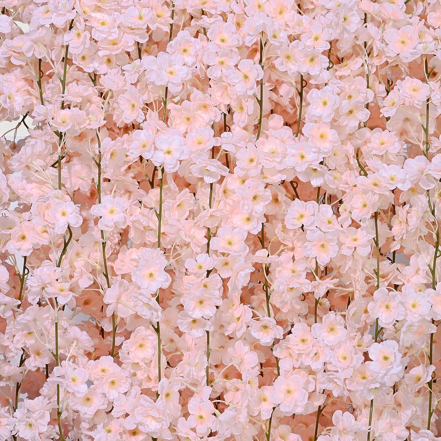 🌸Cherry Blossom Garland – 4-Pack (23.6 FT Total) Silk Sakura Vines for Office, Gaming Setups & Home Décor | Elegant Faux Hanging Flowers for Desk, Wall, Wedding, and Room Accents – Geek Findings Exclusive