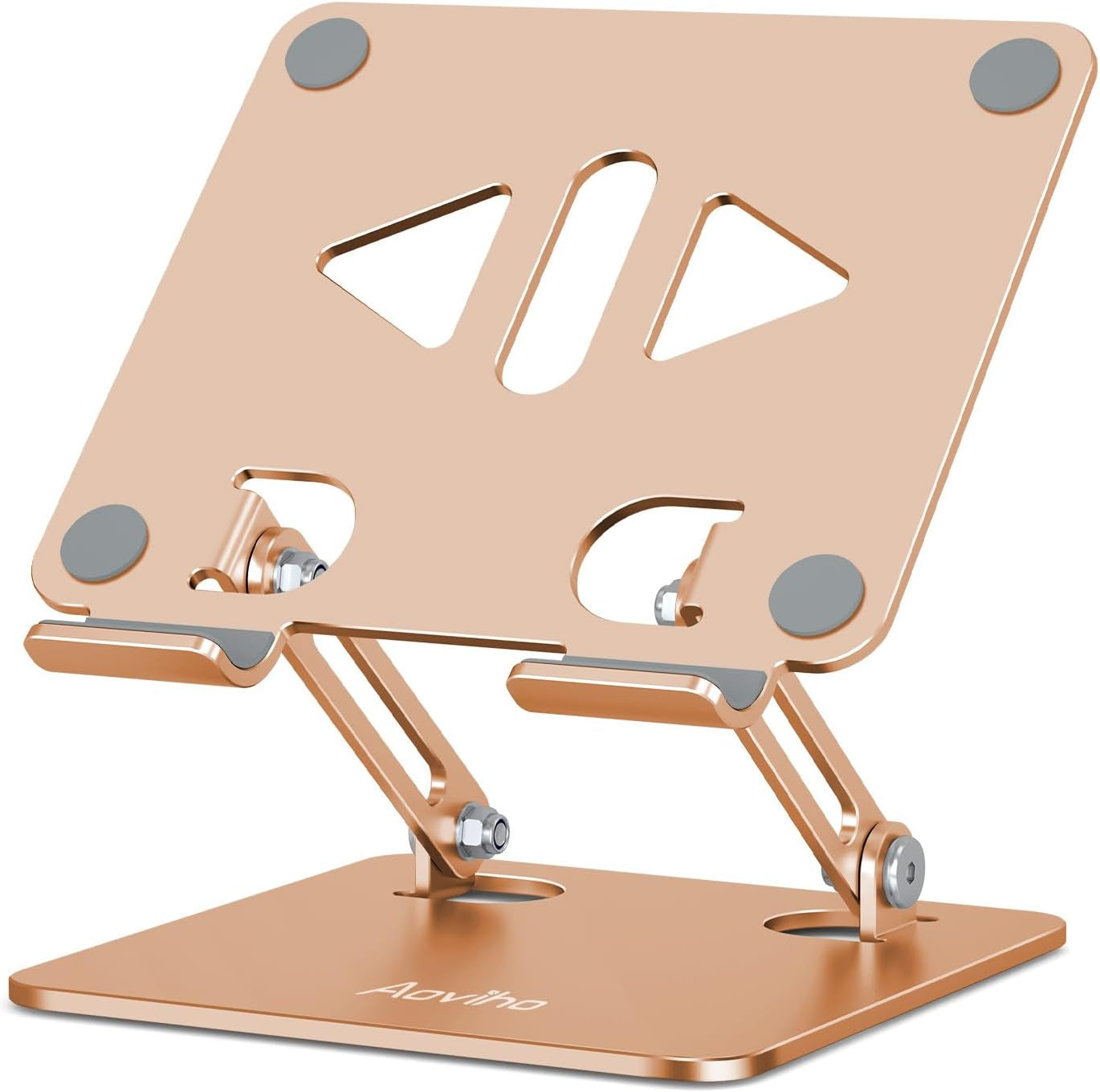 🌸Adjustable Aluminum Tablet Stand - Foldable Desk Holder for iPad Pro, Samsung Galaxy Tab, Kindle & More | 4-12" Tablets | Rose Gold – Cherry Blossom Collection