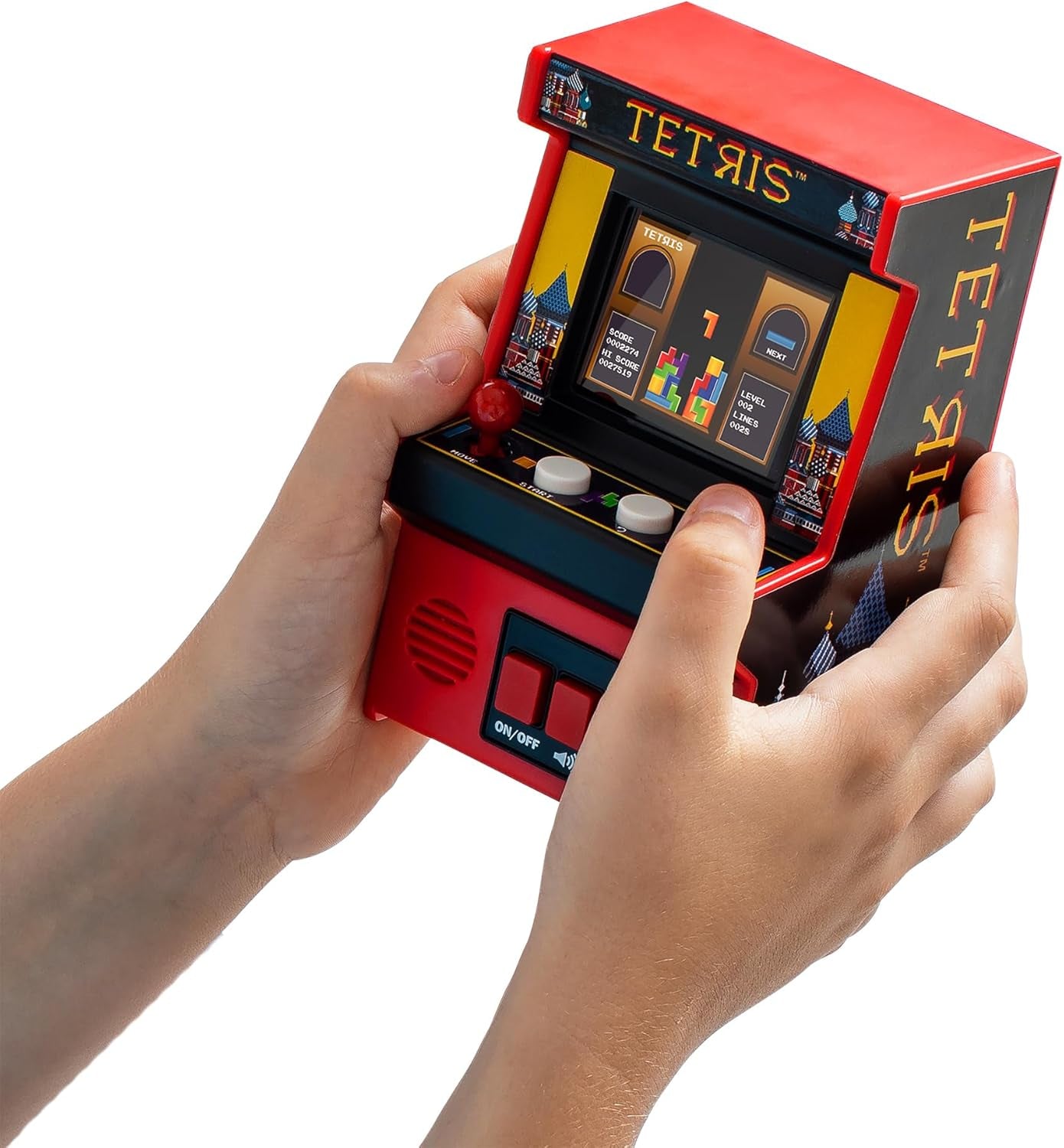 ๐ฎ Ms. Pac-Man Retro Mini Arcade Game โ Classic Handheld Electronic Console with Full Color Screen, Authentic 90s Gameplay | Perfect Gift for Kids & Collectors