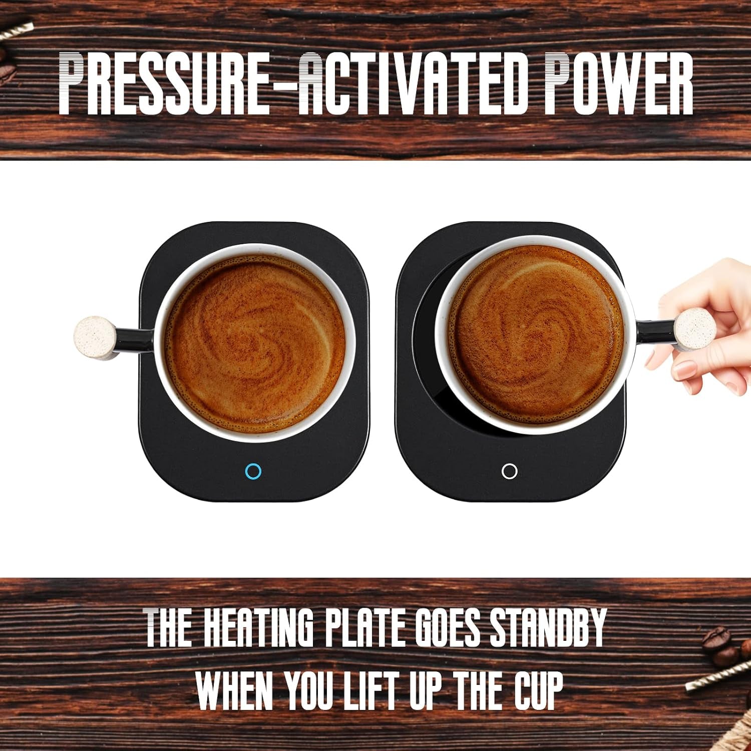 🔥 Smart Coffee Warmer & Mug Set – 14oz Cup with Temperature Control & Auto Shut-Off | Perfect for Gamers, Office Desks & Tech Lovers