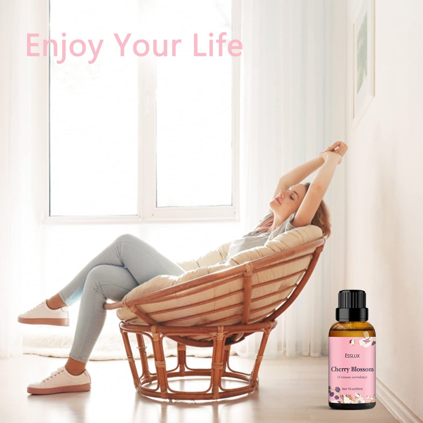 🌸Cherry Blossom Essential Oil – 30ml Premium Aromatherapy Oil | Perfect for Diffusers, Massages, Candles & Home Office Relaxation