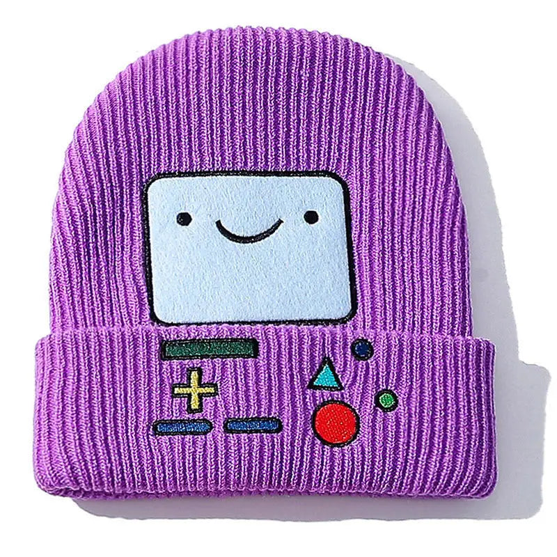Smiley Knit Beanie – Gamer Style Winter Hat for Tech Lovers & Trendsetters