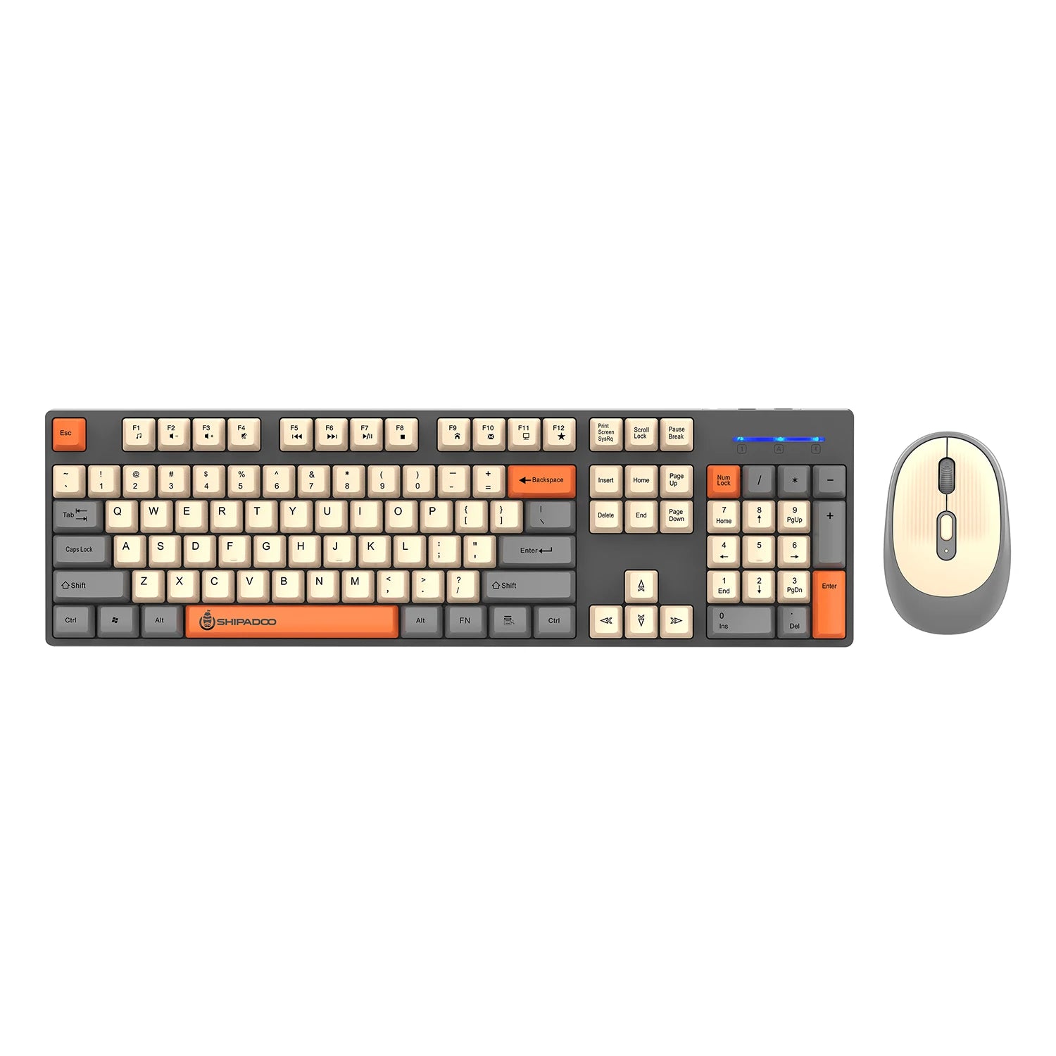 🌸Cherry Blossom Edition Wireless Gaming Keyboard & Mouse Set – Stylish 2.4G Combo with Numpad | For Game Stations & Office Desks | Geek Findings Exclusive