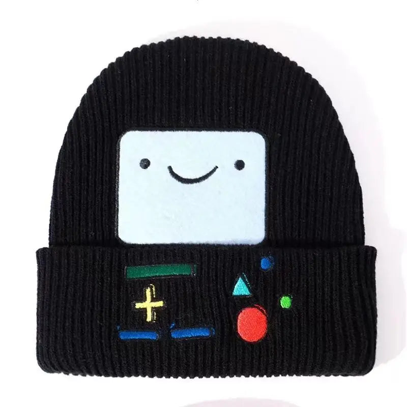 Smiley Knit Beanie – Gamer Style Winter Hat for Tech Lovers & Trendsetters