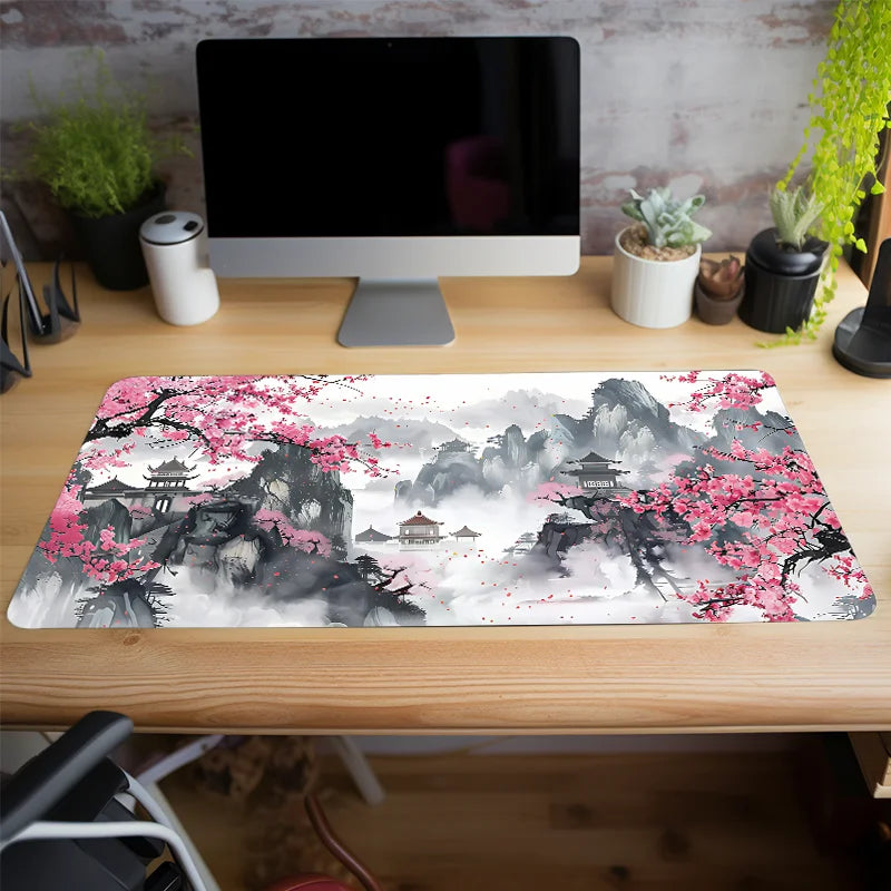 🌸Cherry Blossom Large Mouse Pad – XL Non-Slip Desk Mat | Elegant Gaming & Office Setup Upgrade