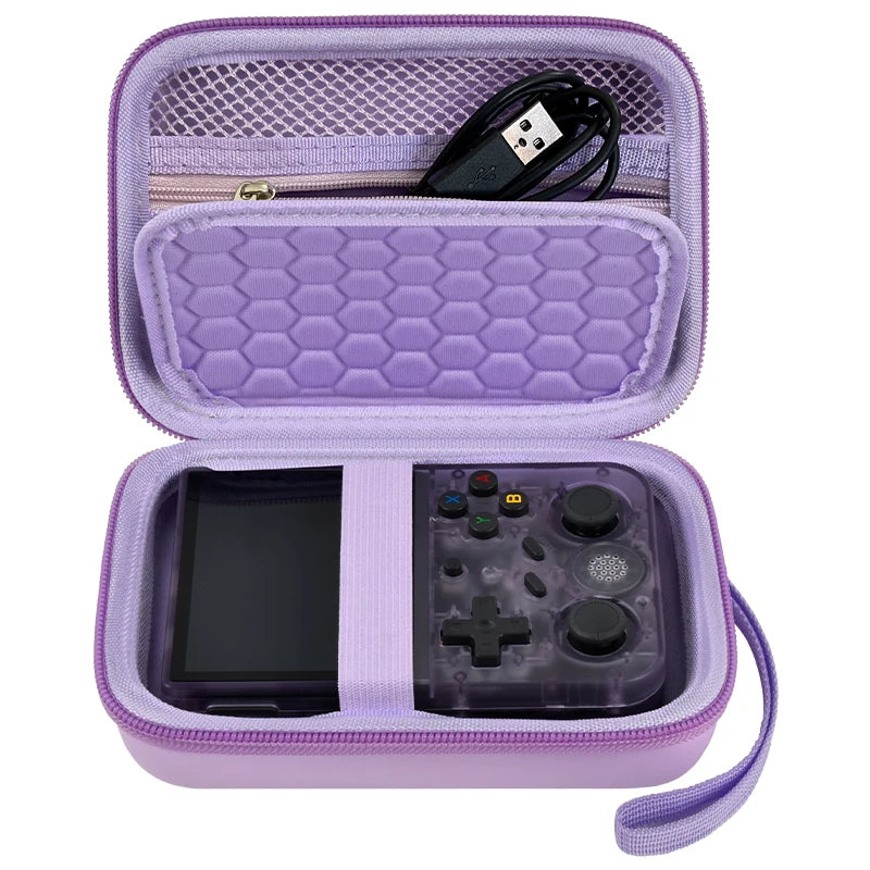 R36S Travel Case – Protective Carrying Bag for Retro Handheld Game Console | Shockproof, Waterproof Organizer for R36S, RG353V, RG35XX & More