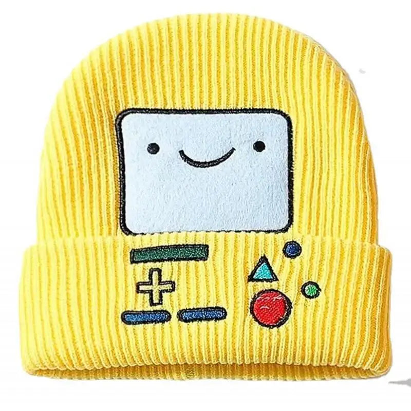 Smiley Knit Beanie – Gamer Style Winter Hat for Tech Lovers & Trendsetters