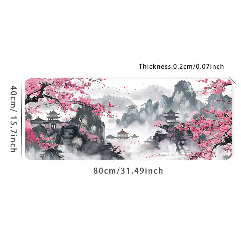 🌸Cherry Blossom Large Mouse Pad – XL Non-Slip Desk Mat | Elegant Gaming & Office Setup Upgrade