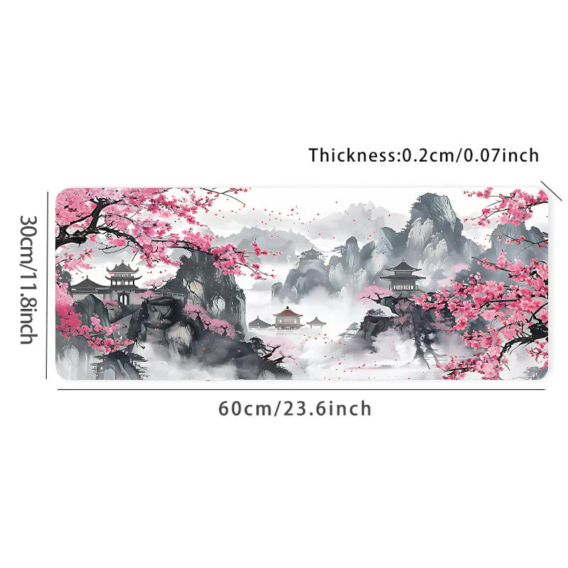 🌸Cherry Blossom Large Mouse Pad – XL Non-Slip Desk Mat | Elegant Gaming & Office Setup Upgrade