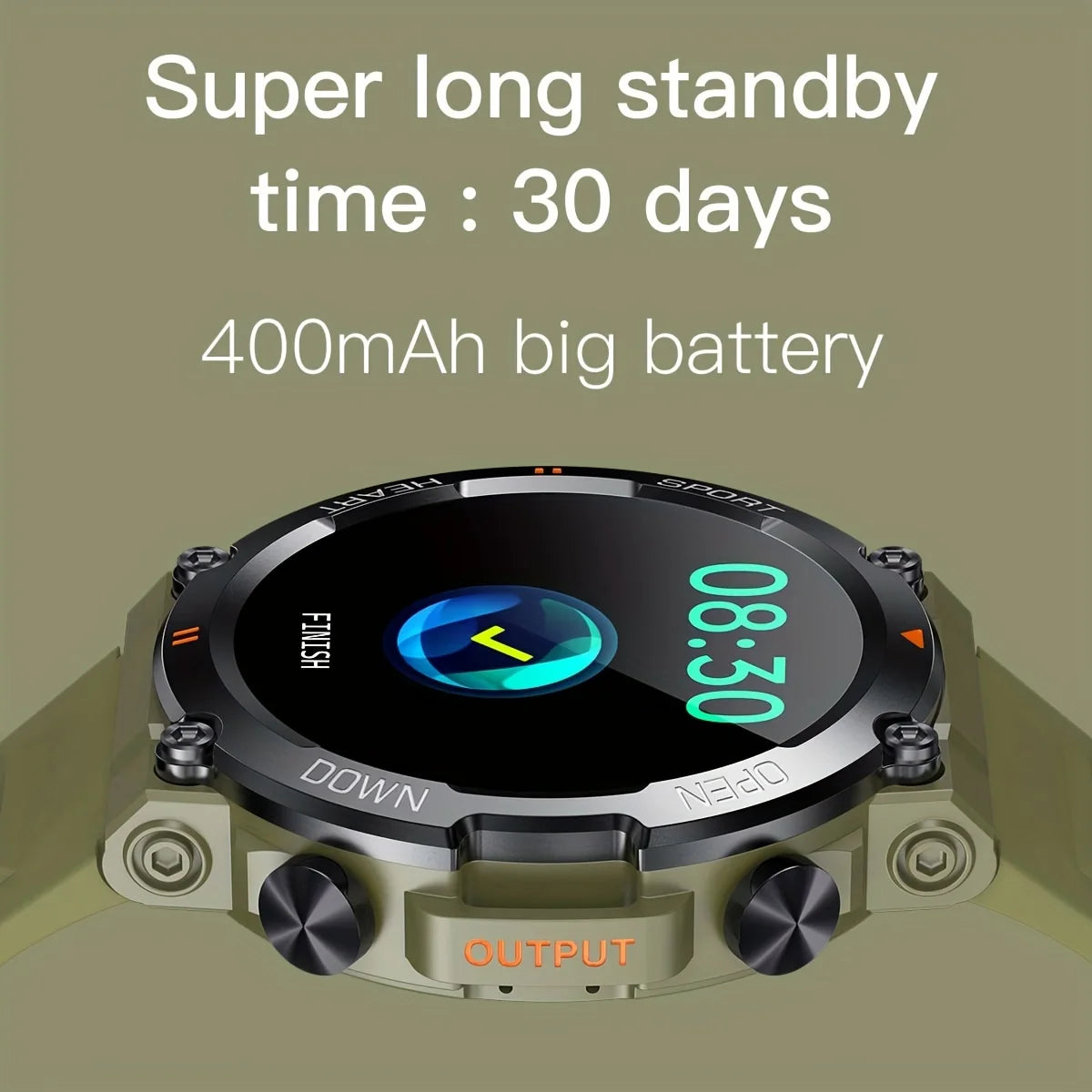 ⌚ K56Pro Smartwatch for Men – Bluetooth Calling, Heart Rate, Blood Oxygen & Sleep Monitor, 1.39" HD Display, 400mAh Long Battery Life