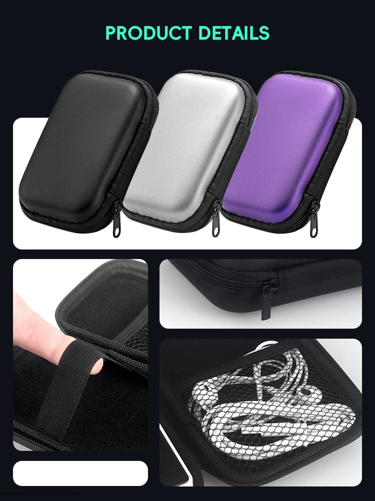 R36S & Retro Console Carrying Case – Shockproof EVA Protective Bag for R35S, RG35XX, Miyoo Mini+, and More | Waterproof Travel Cover with Hand Strap