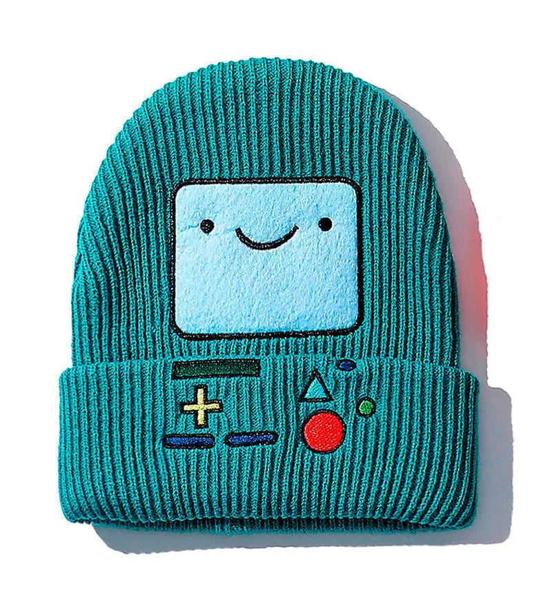 Smiley Knit Beanie – Gamer Style Winter Hat for Tech Lovers & Trendsetters