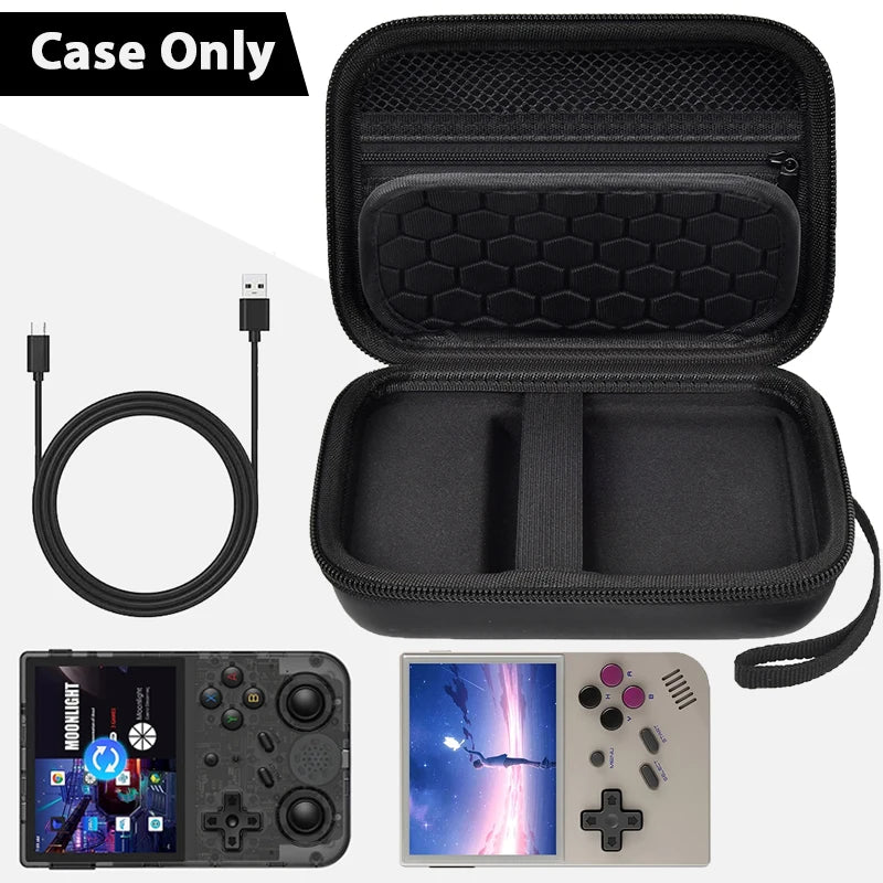R36S Travel Case – Protective Carrying Bag for Retro Handheld Game Console | Shockproof, Waterproof Organizer for R36S, RG353V, RG35XX & More