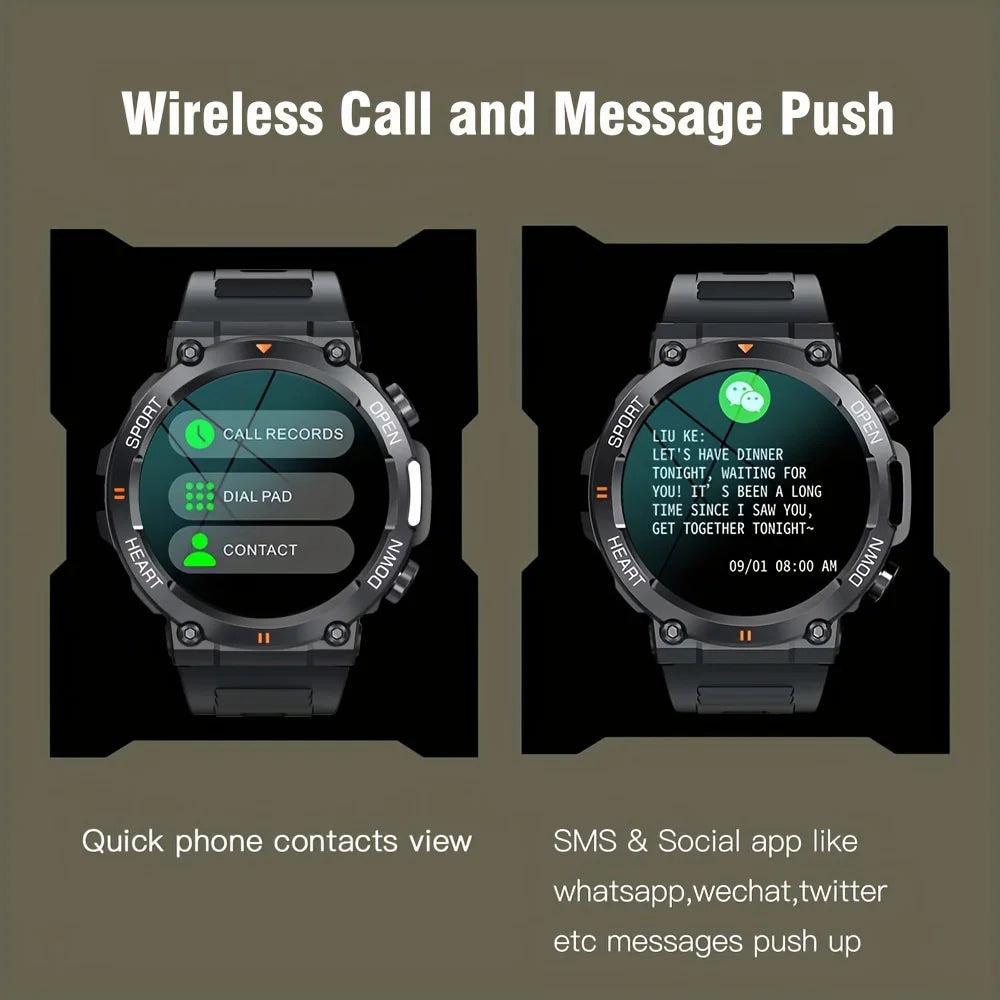 ⌚ K56Pro Smartwatch for Men – Bluetooth Calling, Heart Rate, Blood Oxygen & Sleep Monitor, 1.39" HD Display, 400mAh Long Battery Life