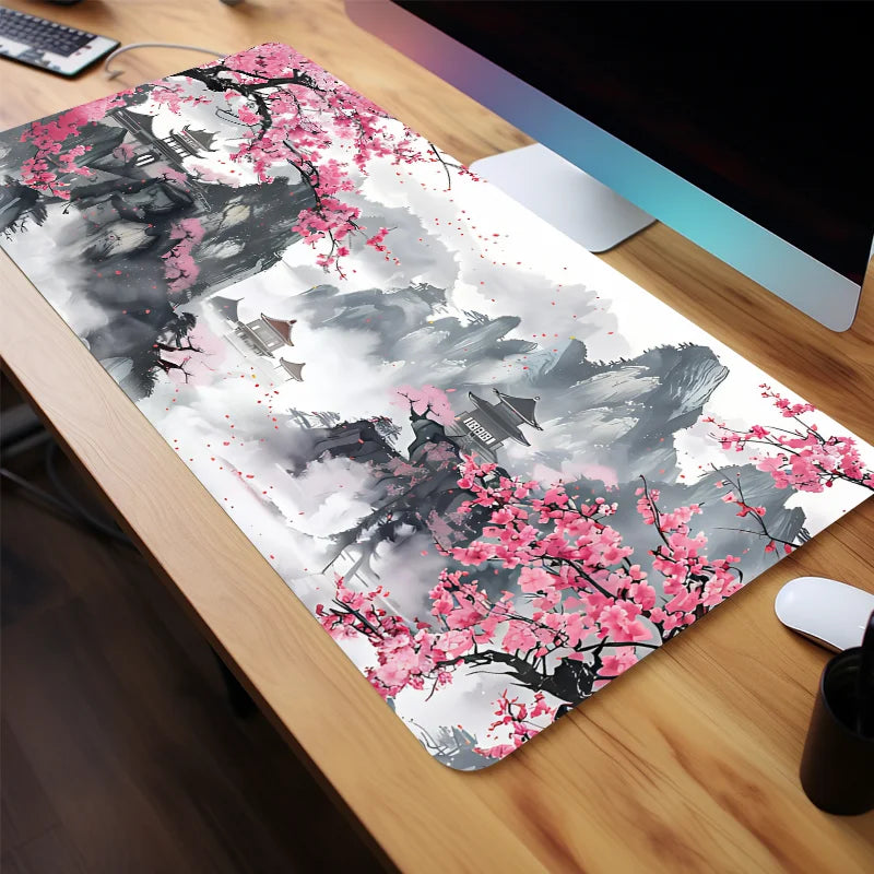 🌸Cherry Blossom Large Mouse Pad – XL Non-Slip Desk Mat | Elegant Gaming & Office Setup Upgrade